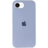 Чехол Silicone Case с закрытым низом для Apple iPhone 17e (6.1") – Голубой / Lilac Blue. Фото 2 из 6