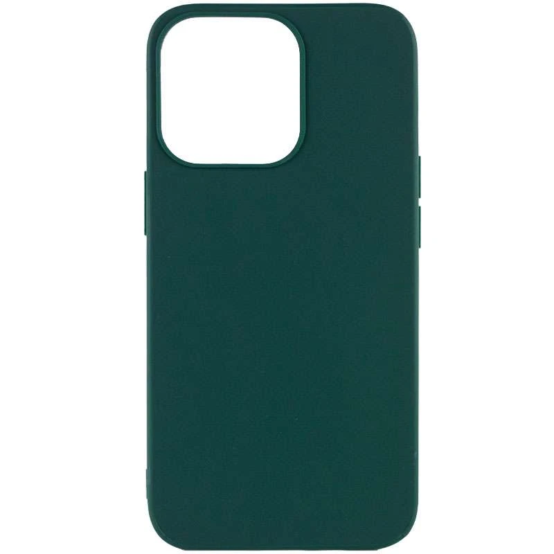 

Цветной силиконовый чехол для Apple iPhone 13 Pro Max (6.7") (Зеленый / Forest green), Зелений / forest green