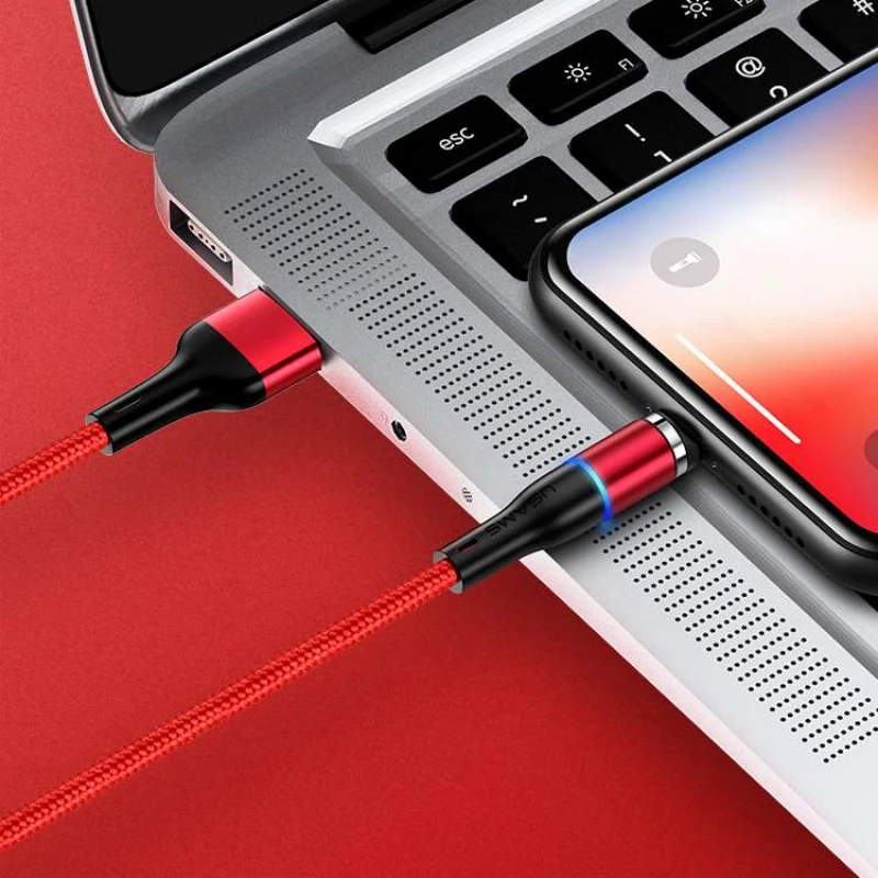 Дата кабель USAMS US-SJ352 U32 Magnetic USB to Lightning (1m) (2.4A) фото 3 из 7