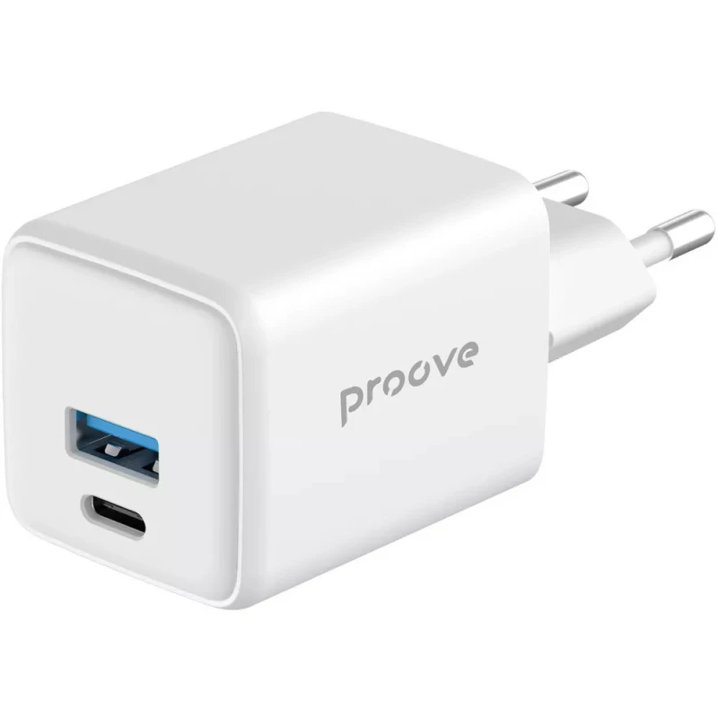 МЗП Proove Pocket GaN 30W (1USB-A/1C) – White. Фото 3 з 3
