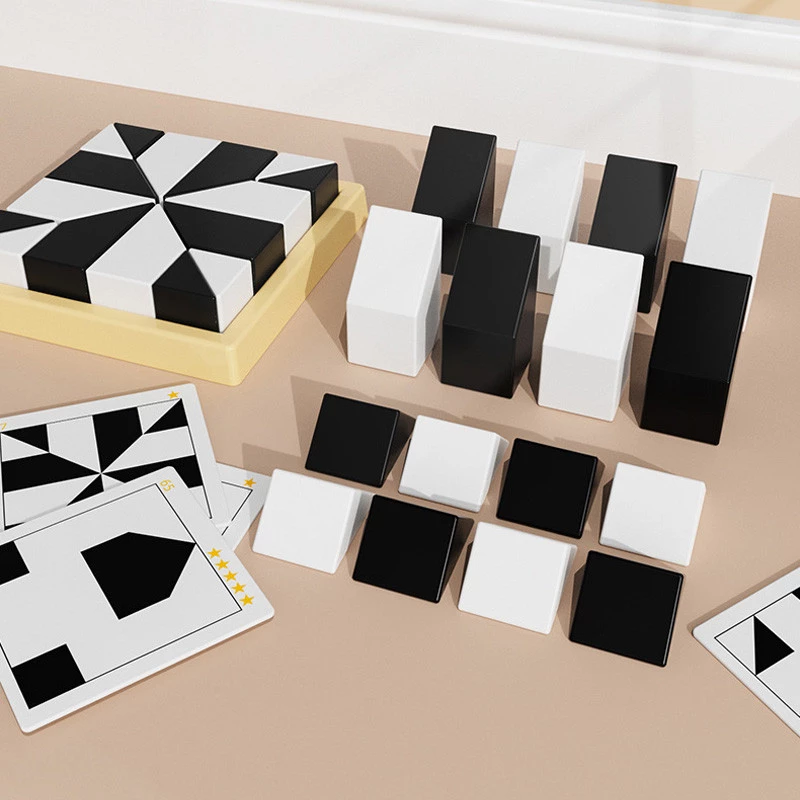 Настільна інтерактивна гра Ummi ME-149 Hidden Black and White Blocks – Black / White. Фото 3 з 7