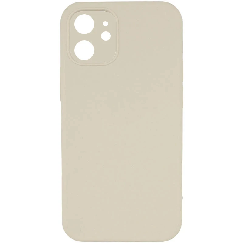Чехол Silicone Case Square L с защитой камеры для Apple iPhone 11 (6.1") – Бежевый / Antigue White. Фото 2 из 3