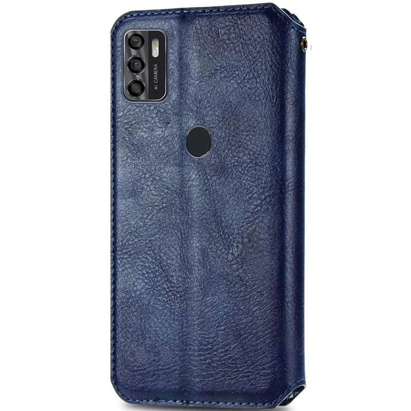 Чехол книжка GETMAN кубик для ZTE Blade A7s (2020) – Синий. Фото 4 из 6