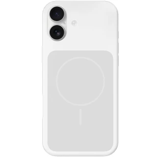 Чохол Silk Duo Color (AA) NO LOGO with Magnetic Fit для Apple iPhone 17 (6.3") — White