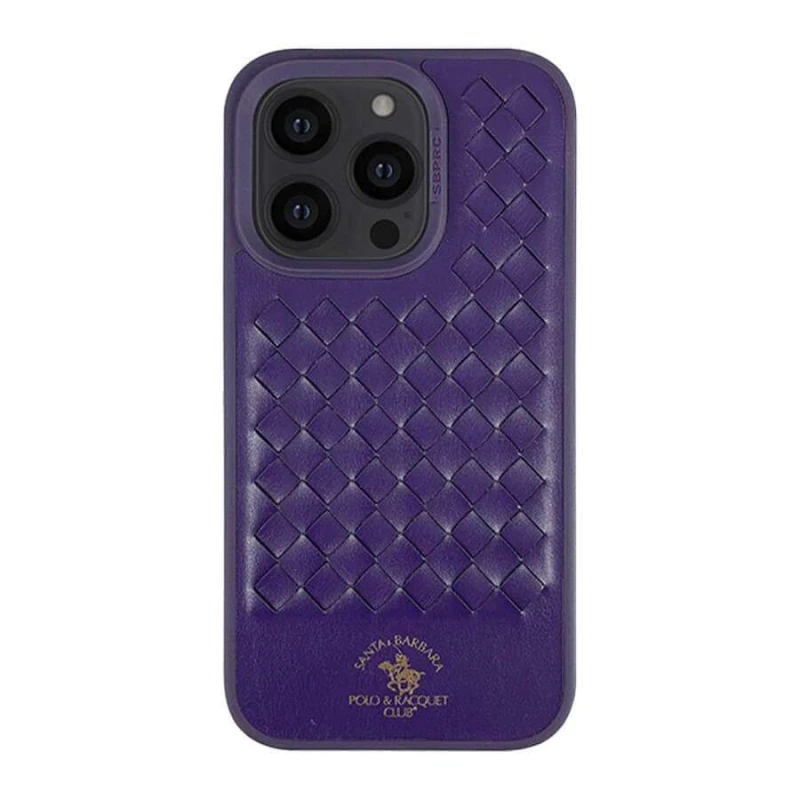 Кожаный чехол Polo Santa Barbara для Apple iPhone 14 Pro (6.1") – Purple. Фото 2 из 4