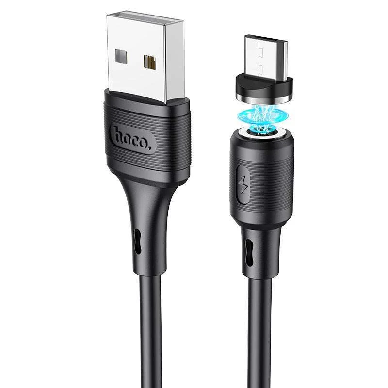 

Дата кабель Hoco X52 "Sereno magnetic" USB to MicroUSB (1m) (Чорний)