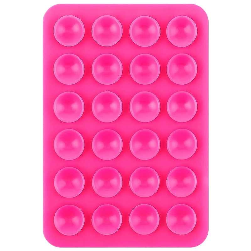 Тримач-присоска для телефону Double Side Silicone 80*55мм – Barbie Pink. Фото 1 з 2