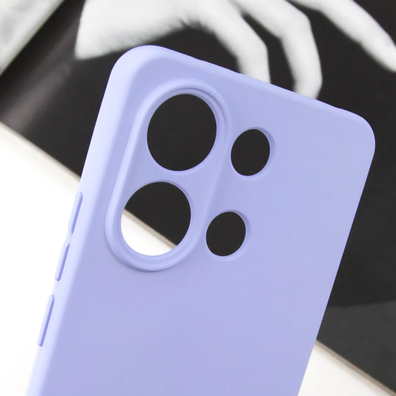 Чохол Silicone Case Lakshmi з закритою камерою на Xiaomi Redmi Note 13 4G – Бузковий / Dasheen. Фото 8 з 8