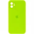 Чохол Silicone Case Square з захистом камери на Apple iPhone 11 (6.1") – Салатовий / Neon green. Фото 1 з 3