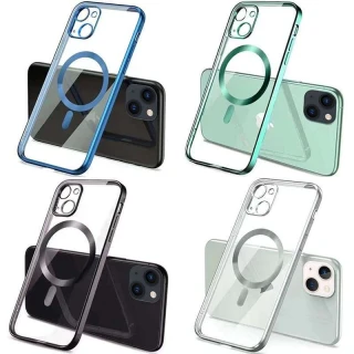 TPU чохол Glossy Plating with Magnetic Safe на Apple iPhone 13 mini (5.4") фото 1 з 1