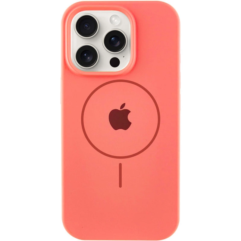 Чохол Silicone Armor Max with MagSafe для Apple iPhone 14 Plus (6.7") – Кавуновий / Watermelon red. Фото 1 з 6