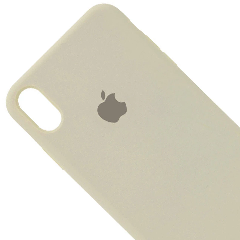 Чохол Silicone Case з закритим низом на Apple iPhone XR (6.1") – Бежевий / Antigue White. Фото 2 з 3