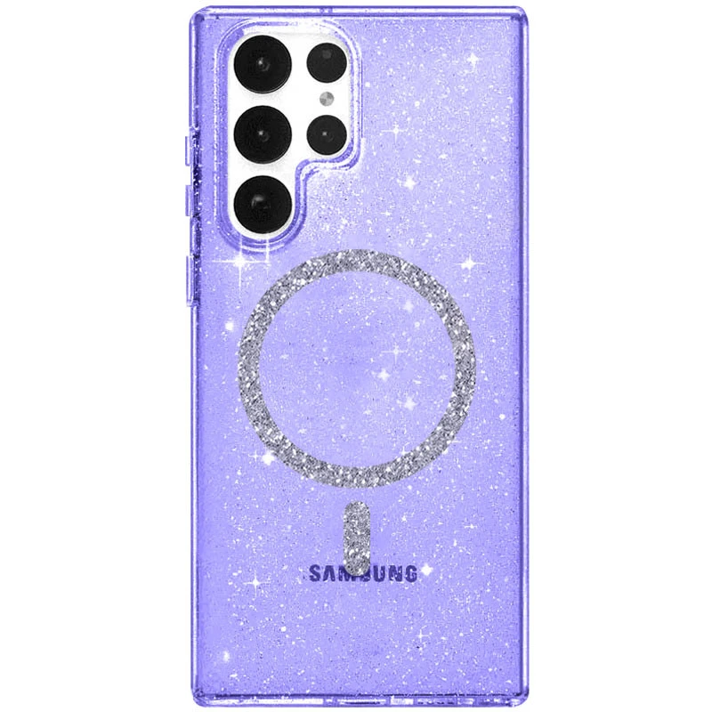 Чохол з блискітками та MagFit на Samsung Galaxy S26 Ultra – Purple. Фото 1 з 1