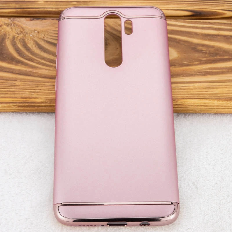 Пластикова накладка з хромом на Xiaomi Redmi Note 8 Pro – Рожевий / Rose Gold. Фото 4 з 4
