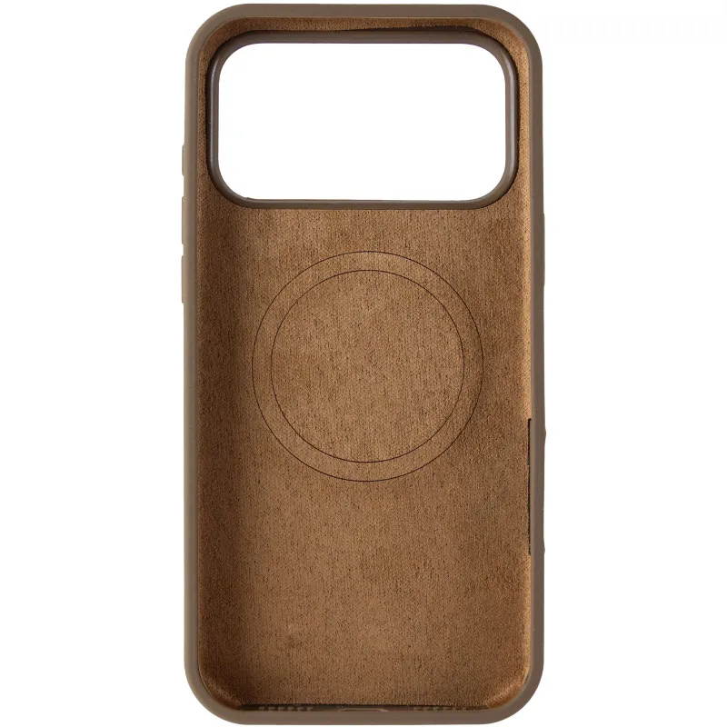 Чехол Silk Duo Color (AA) NO LOGO with Magnetic Fit для Apple iPhone 17 Pro Max (6.9") – Brown. Фото 3 из 5