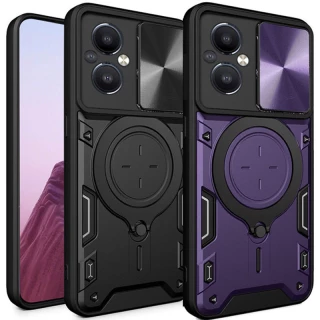 Ударостійкий чохол Bracket Ringstand із захисною шторкою для камери на Xiaomi Poco M5 фото 1 Ударостійкий чохол Bracket Ringstand із захисною шторкою для камери на Xiaomi Poco M5 фото 1 з 1