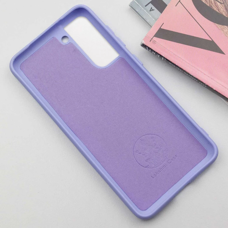 Чохол Silicone Case Lakshmi Elit на Samsung Galaxy S21 – Бузковий / Dasheen. Фото 3 з 4