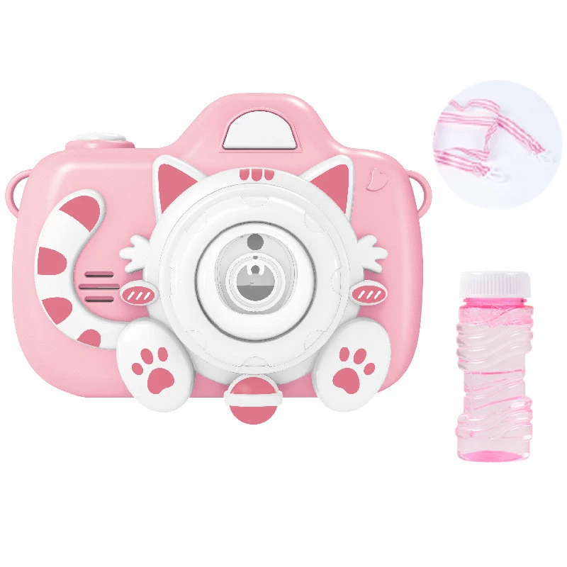 Фотокамера-генератор мильних бульбашок 1001 Kitty Children's camera – Pink. Фото 2 з 5