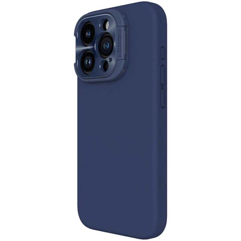 Чехол Silicone Nillkin LensWing Prop Magnetic для Apple iPhone 16 Pro Max – Синий / Blue. Фото 8 из 14