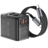 Мережевий універсальний перехідник WIWU UA013 20W GaN + 1USB-A/2C with retractable cable Type-C – Black. Фото 3 з 5