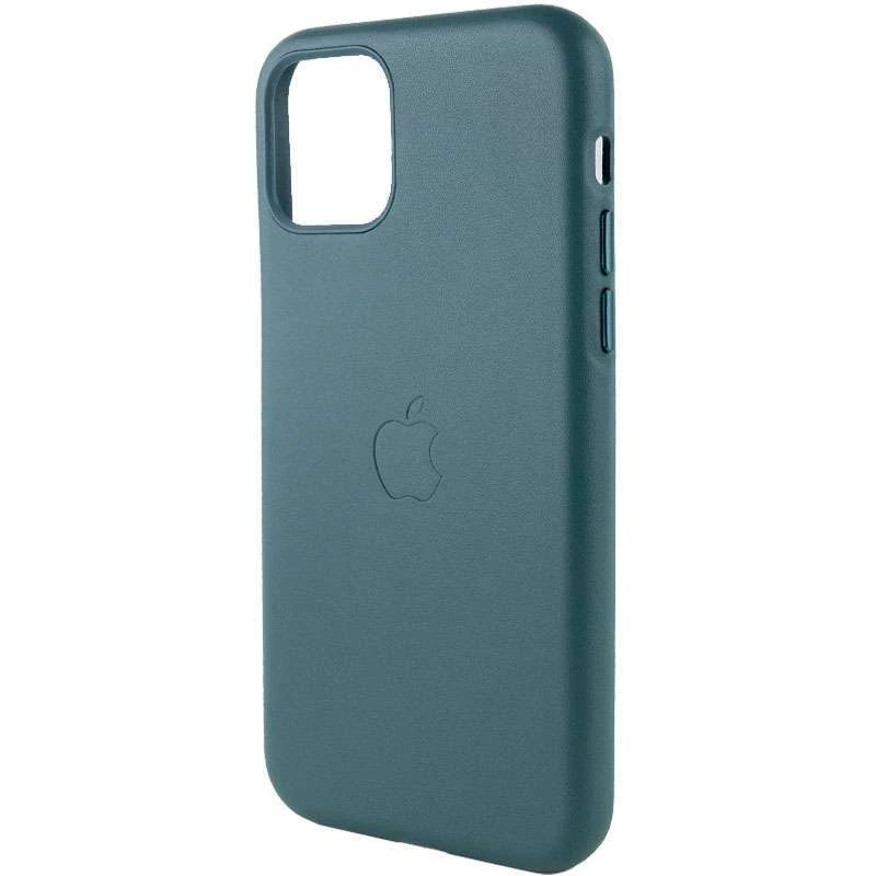 Шкіряний чохол Silicone Case Soft на Apple iPhone 11 Pro (5.8") – Pine green. Фото 5 з 9