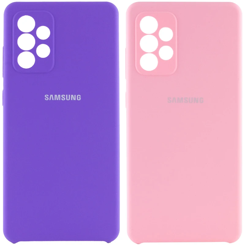 

Чохол Silicone Case Premium з закритим низом та захистом камери на Samsung Galaxy A72 4G / A72 5G