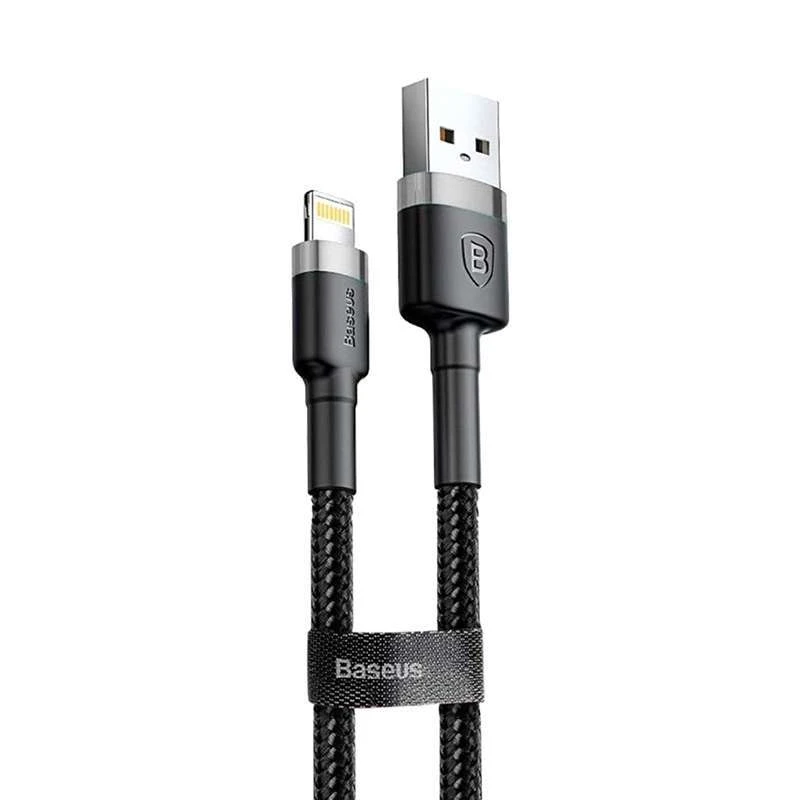 

Дата кабель Baseus Cafule Lightning Cable 1.5A (2m) (Сірий / Чорний)
