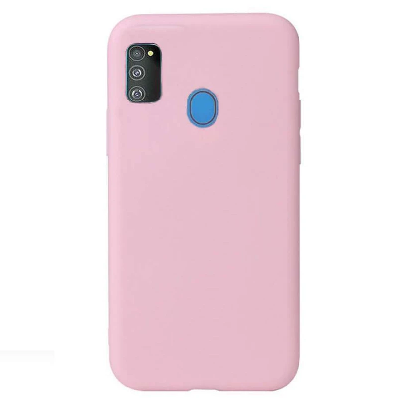 

Цветной силиконовый чехол для Samsung Galaxy M30s / M21 (Розовый), Рожевий