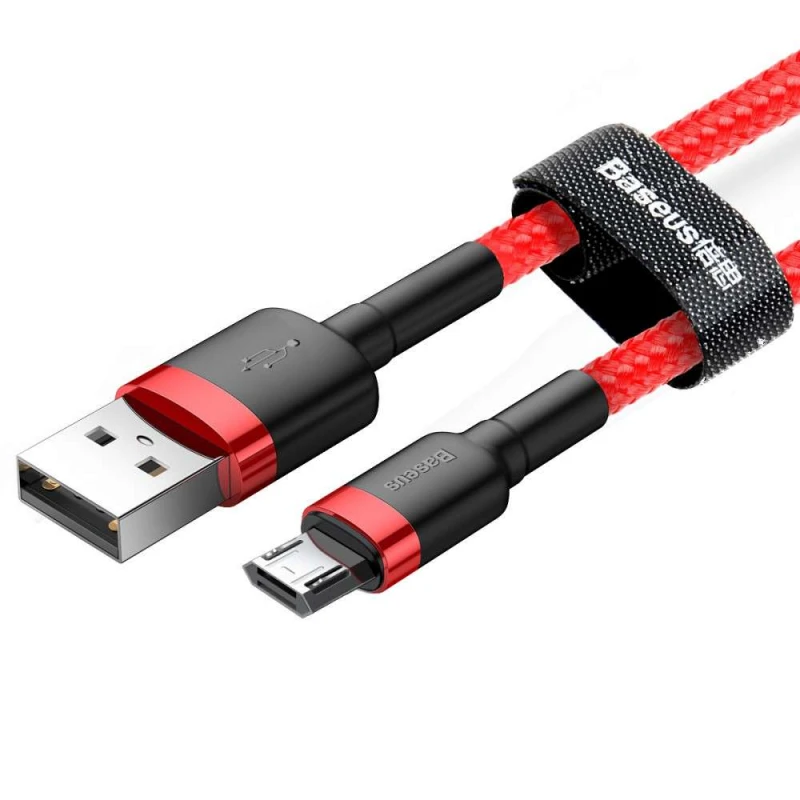 Дата кабель Baseus Cafule MicroUSB Cable 2.4A (1m) – Красный. Фото 3 из 4