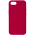 Чехол с закрытым низом Silicone Case для Apple iPhone SE (2020) – Красный / Rose Red. Фото 1 из 3