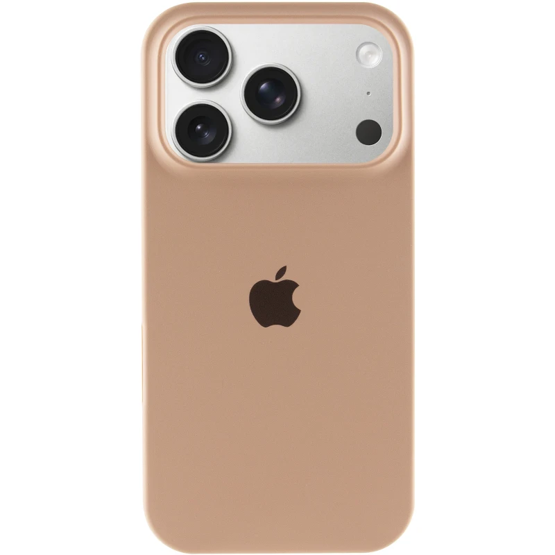 Чехол Silicone Case с закрытым низом для Apple iPhone 17 Pro (6.3") – Бежевый / Desert Gold. Фото 3 из 6