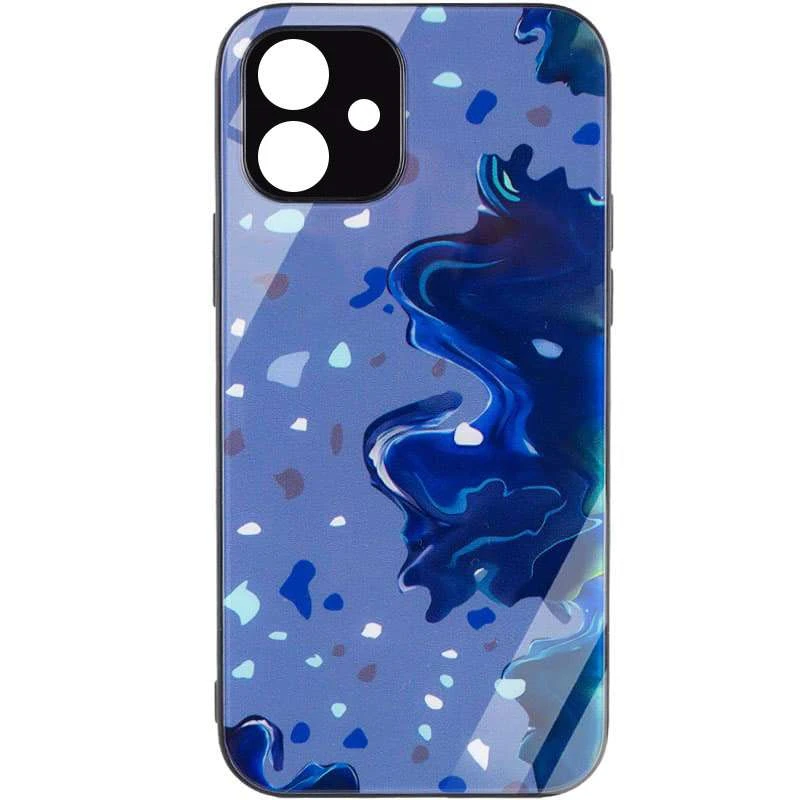 

Скляний чохол Diversity на Apple iPhone 11 (6.1") (Stains blue)