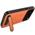 TPU+PC чохол Carbon Kickstand Magnetic Case для Apple iPhone 17 Pro (6.3") – Orange. Фото 2 з 2