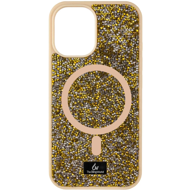 TPU чехол Bling World with MagSafe для Apple iPhone 12 Pro (6.1") – Gold. Фото 1 из 1