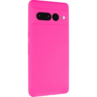 Чехол Silicone Case Lakshmi Premium з закритою камерою на Google Pixel 7 Pro — Розовый / Barbie pink