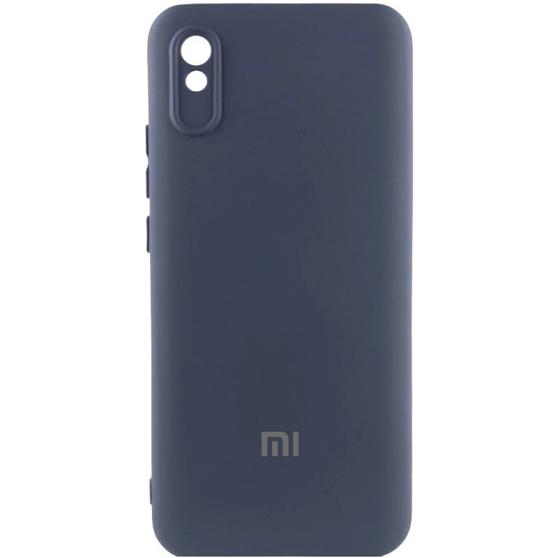 Чехол Silicone Case Lakshmi Premium L с закрытой камерой для Xiaomi Redmi 9A – Темно-синий / Midnight blue. Фото 1 из 2