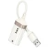 Перехідник Hoco UA41 Crystal USB to RJ45 100 Mbs (0.15m) – Apricot. Фото 2 з 5