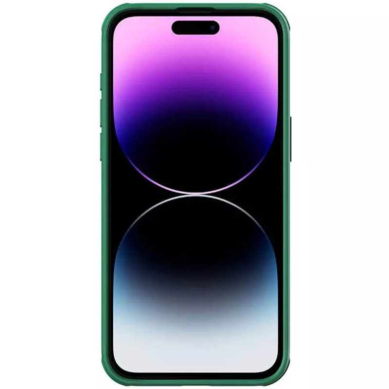 Карбована накладка Nillkin Pro зі шторкою для камери на Apple iPhone 15 Pro Max (6.7") – Deep Green. Фото 5 з 6