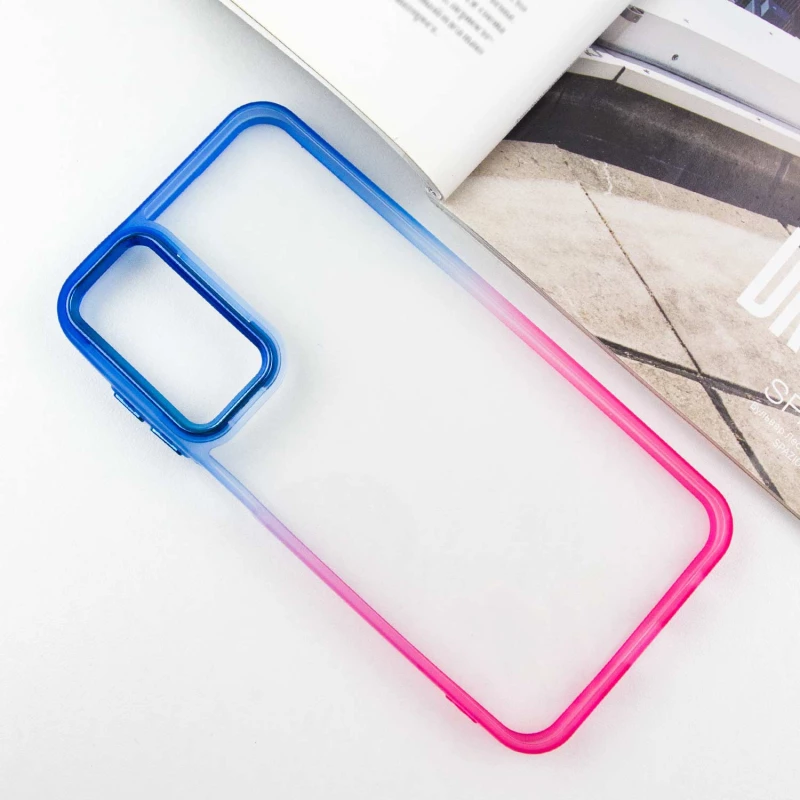 Силиконовый чехол фреш для Samsung Galaxy A25 5G – Розовый / Синий. Фото 4 из 9