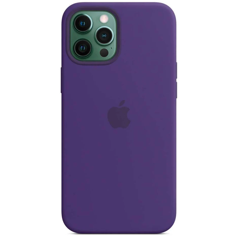 Чохол Silicone case (AAA) with Magsafe для Apple iPhone 12 Pro Max (6.7") – Фіолетовий / Amethyst. Фото 2 з 8