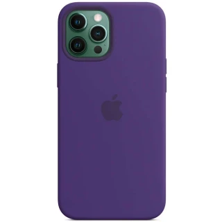Чохол Silicone case (AAA) with Magsafe для Apple iPhone 12 Pro Max (6.7") — Фіолетовий / Amethyst