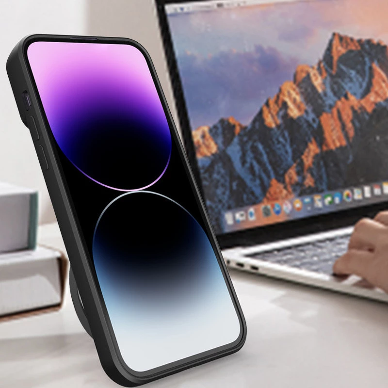 Ударостійкий чохол Bracket Ringstand із захисною шторкою для камери на Apple iPhone 11 Pro Max (6.5") – Black. Фото 6 з 6