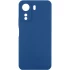 Кольоровий силіконовий чохол GETMAN на Xiaomi Poco C65 – Синій / Navy Blue. Фото 3 з 3