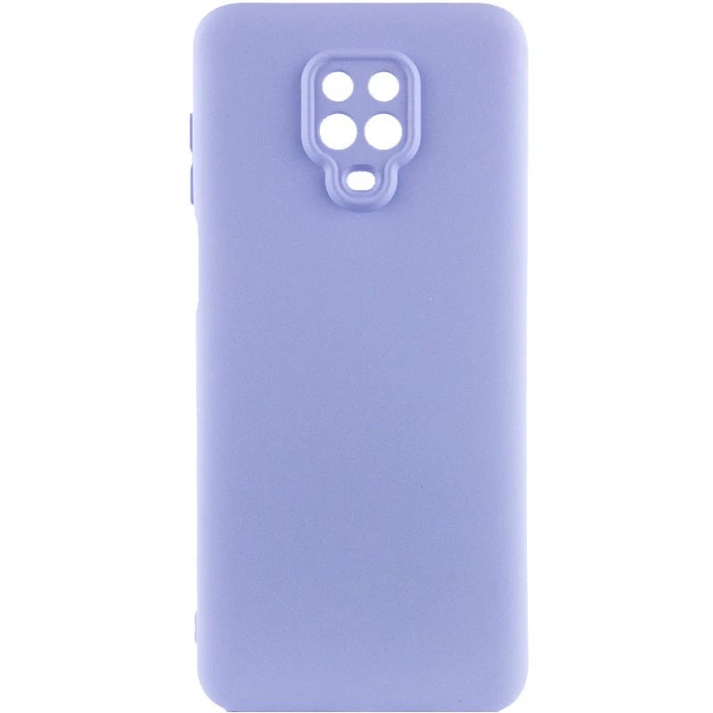Цветной силиконовый чехол GETMAN с закрытой камерой на Xiaomi Redmi Note 9s / Note 9 Pro / Note 9 Pro Max – Сиреневый / Light purple. Фото 1 из 1