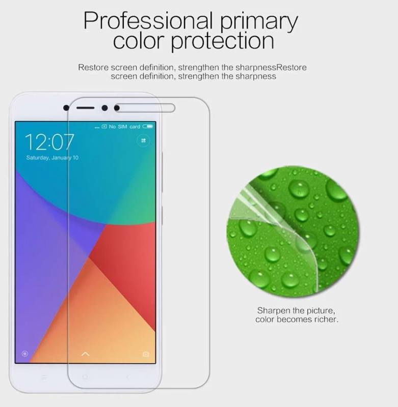 Захисна плівка Nillkin Crystal на Xiaomi Redmi Note 5A Prime / Redmi Y1 – Антивідбитки. Фото 3 з 3