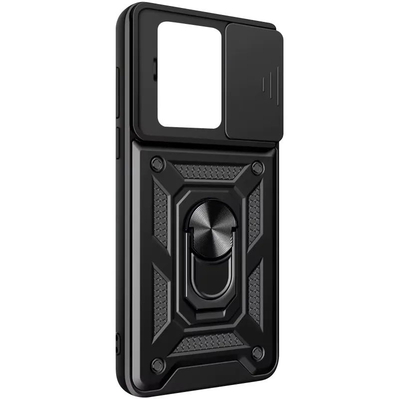 Ударопрочный чехол Ummi Camshield Serge Ring (in box) для Xiaomi 13T Pro – Черный. Фото 5 из 5