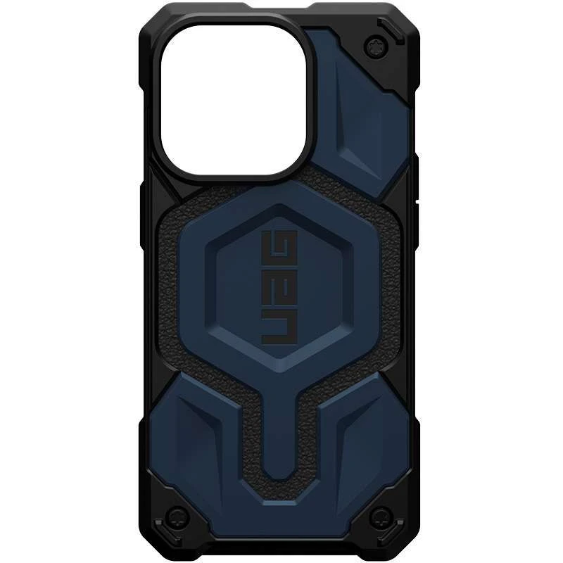 

Ударостійкий чохол UAG Monarch Pro with MagSafe Leather на Apple iPhone 14 Pro (6.1") (Синій)