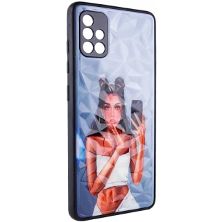 Скляний чохол Prisma Ladies на Samsung Galaxy A51 — Black in White