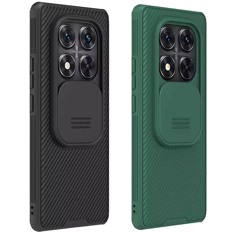 Карбоновая накладка Nillkin Pro со шторкой для камеры для Xiaomi Redmi Note 14 Pro 5G фото 1 из 1