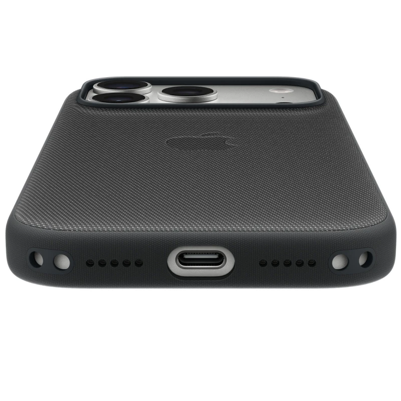 Тканинний чохол TechWoven (AAA) with MagSafe and Animation для Apple iPhone 17 Pro (6.3") – Black. Фото 6 з 8